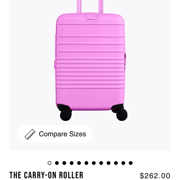 BEIS Bags Beis Carry On Luggage Berry Hot Pink Poshmark